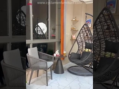 Chaise à œufs de patio, panier à un siège