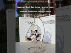 Chaise à œufs de patio, panier à un siège