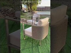 Cadre en acier inoxydable haut de gamme Meubles de jardin extérieur