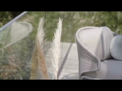 Meubles d'extérieur personnalisés Chaises et tables en wicker tissées de luxe pour le jardin