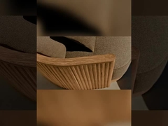 Customzie haut de gamme Nordique jardin canapé en bois massif ensemble en bois de teck en extérieur chaises de table de loisirs