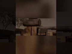 Customzie haut de gamme Nordique jardin canapé en bois massif ensemble en bois de teck en extérieur chaises de table de loisirs