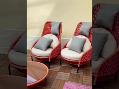 Couchette de canapé en rotin en PE de luxe pour l'extérieur