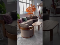 Assortiment de canapé en aluminium résistant à la rouille de style nordique haut de gamme pour les meubles de villégiature en plein air