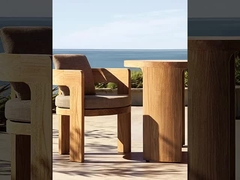 Table à manger et chaises extérieures en teck étanche à l' eau