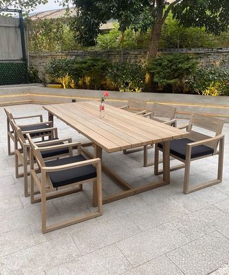 Buy OEM Nordic Simple Outdoor Teak Wood Dining Table And Chairs online manufacture