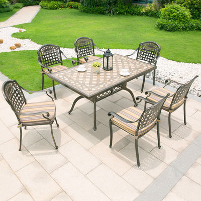 Buy Outdoor Garden Balcony Table Sets Cast Aluminum Camping Picnic Dining Table online manufacture