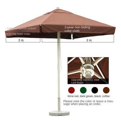 Buy Aluminum Pole Large Commercial Pool Umbrellas Garden Parasol 2.7 Metres online manufacture