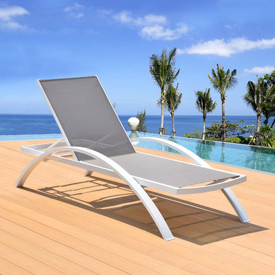 kopen Waterdicht UV-bestendige PVC textiel aluminium stoel strand loungestoel online vervaardiging