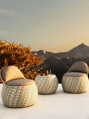 Buy Nordic Simple Patio Courtyard PE Rattan Aluminum Sofa And Table Set online manufacture