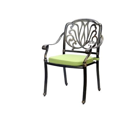 Waterproof Cast Aluminum Patio Garden Chairs Easy Carrying OEM