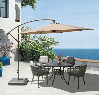 2.7m Customized Logo Polyester Large Tilting Patio Umbrella Parasol