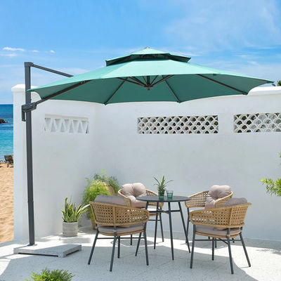 OEM Aluminum Pole Parasol Garden Patio Table Umbrella Radii 1.25m