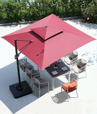 Waterproof Polyester Fabric Heavy Duty Commercial Parasol 3m Patio Umbrella
