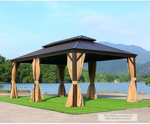 Courtyard Garden Camping Hard Top Pergola Canopy Gazebo Tent 365*600*292cm