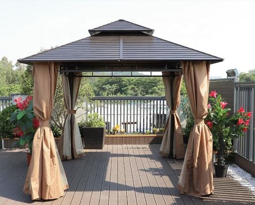 Aluminium Frame Patio Gazebo Tent Outdoor Gazebo Canopy With Galvanized Sheets Celling