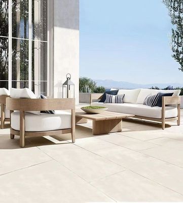 High End Teak Wood Garden Patio Sofa And Table Set Outdoor Fashion Sofa Furniture