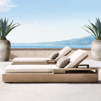 Modern Style Outdoor Garden Pool Lazy Patio Leisure Chair Lounge Bed For Sleeping