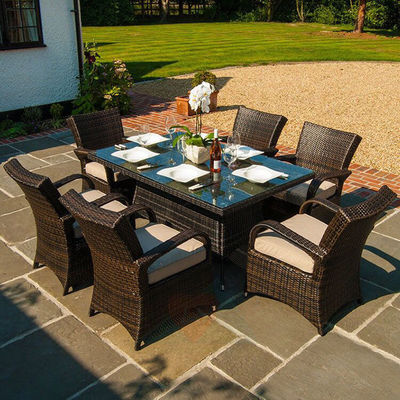 Minimalist New Nordic Courtyard Handmade PE Rattan Table and Chairs Sets