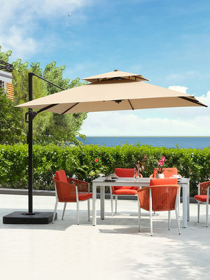 Luxury Waterproof Patio Umbrella Commercial Ourdoor Garden Sun Resitant Parasol